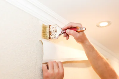 Pose de papier peint à Savigné-l'Évêque — revêtements muraux et toiles de verre